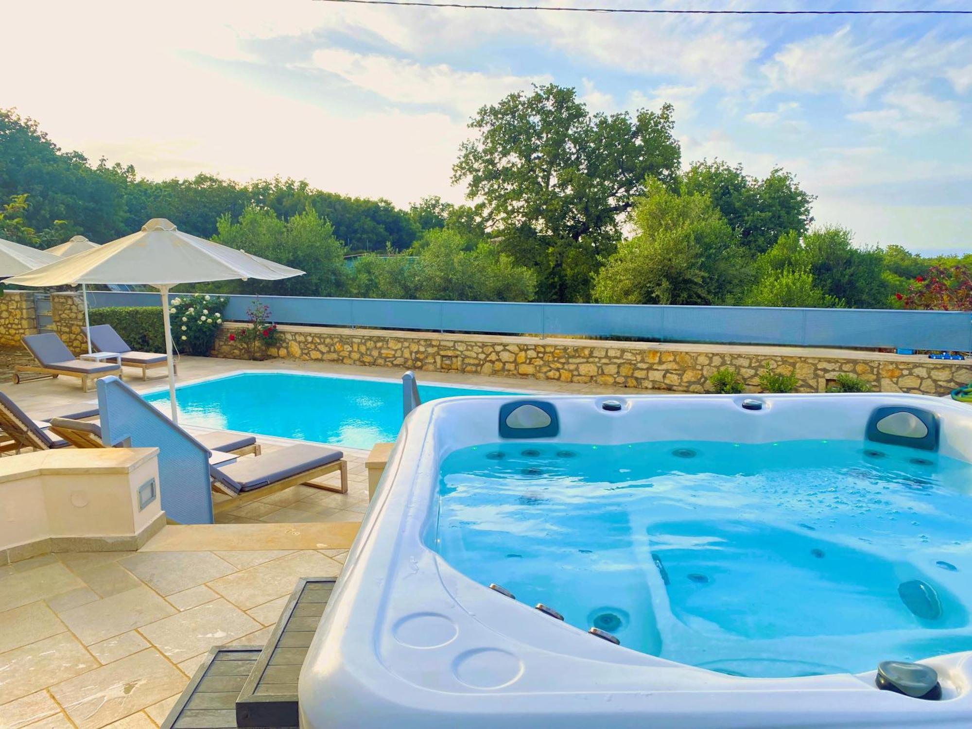 Deluxe Villa Ianthos - Outdoor Hot Tub & Kids Pool Gallos Ngoại thất bức ảnh